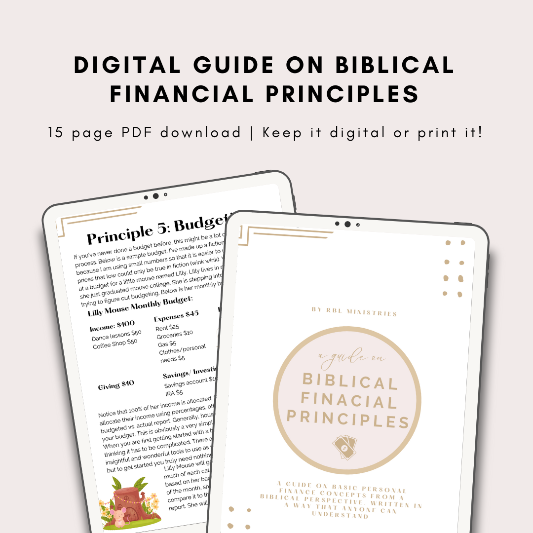 Digital Guide on Biblical Financial Principles - RBL Ministries