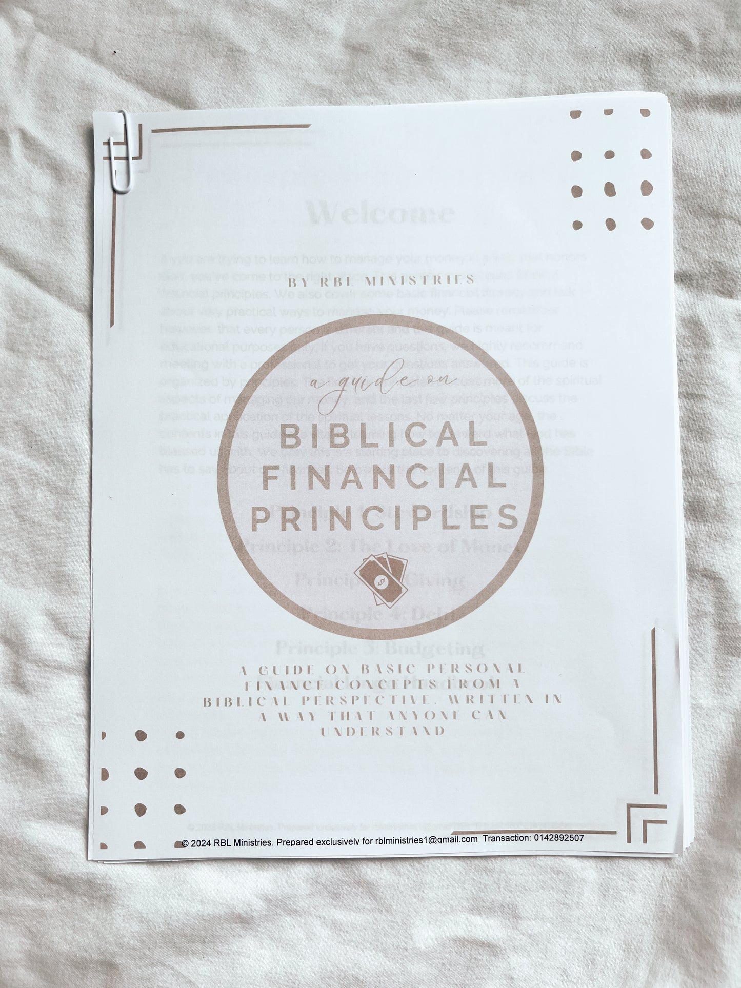 Digital Guide on Biblical Financial Principles