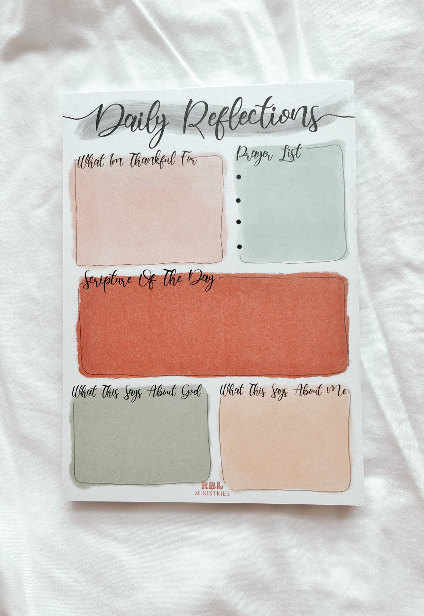 Daily reflections Notepad - RBL Ministries