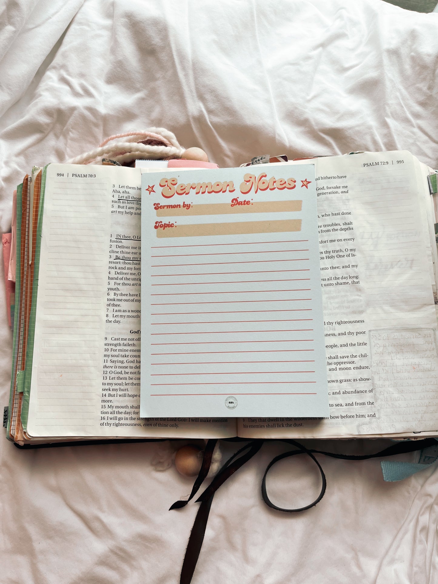 Sermon Notes Notepad - RBL Ministries