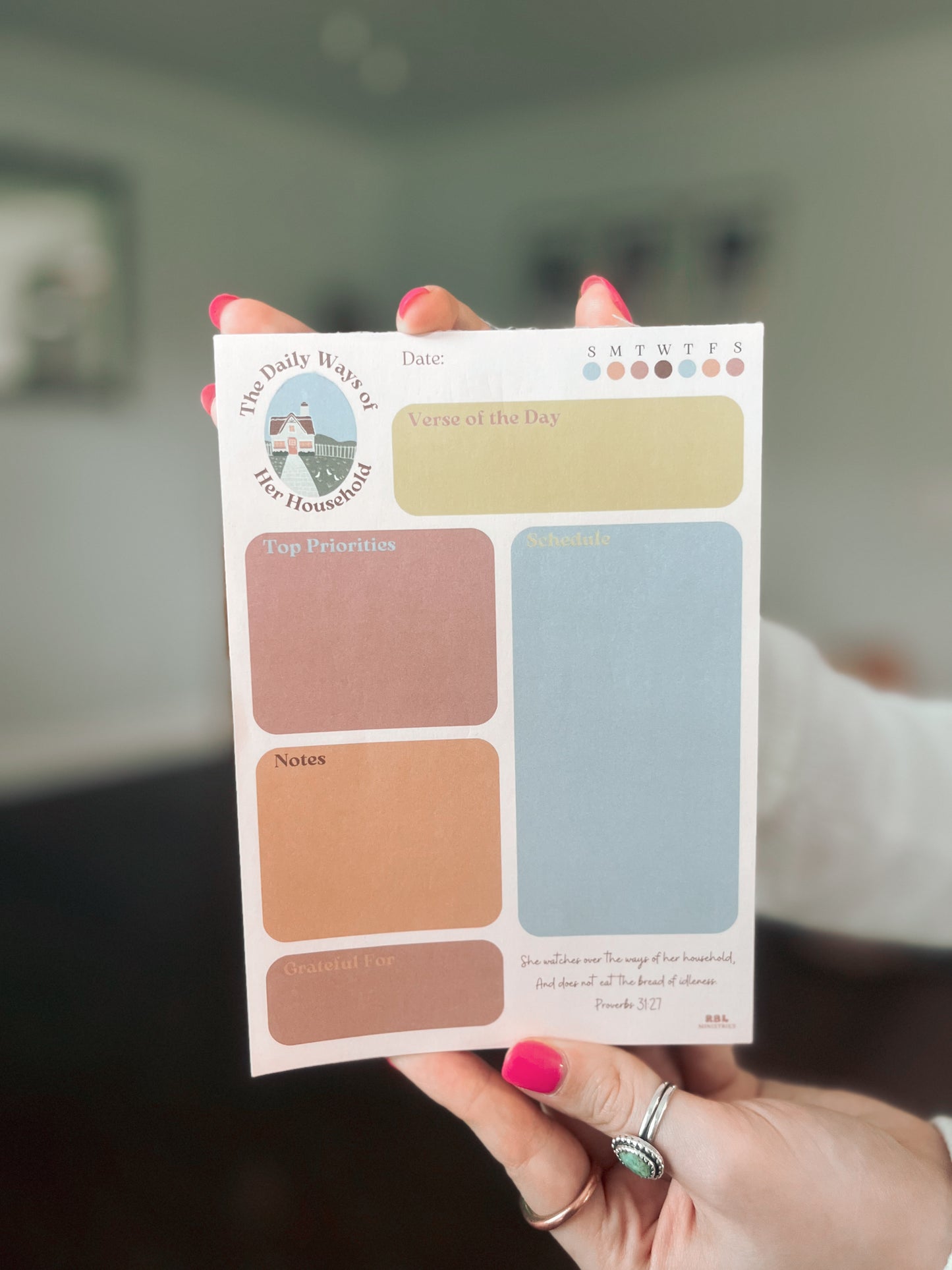 The Daily Ways of Her Household Notepad - RBL Ministries
