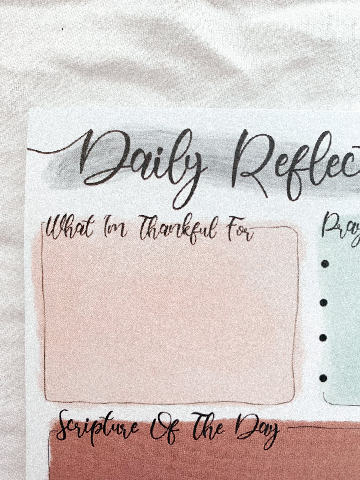 Daily reflections Notepad - Abby’s Threads