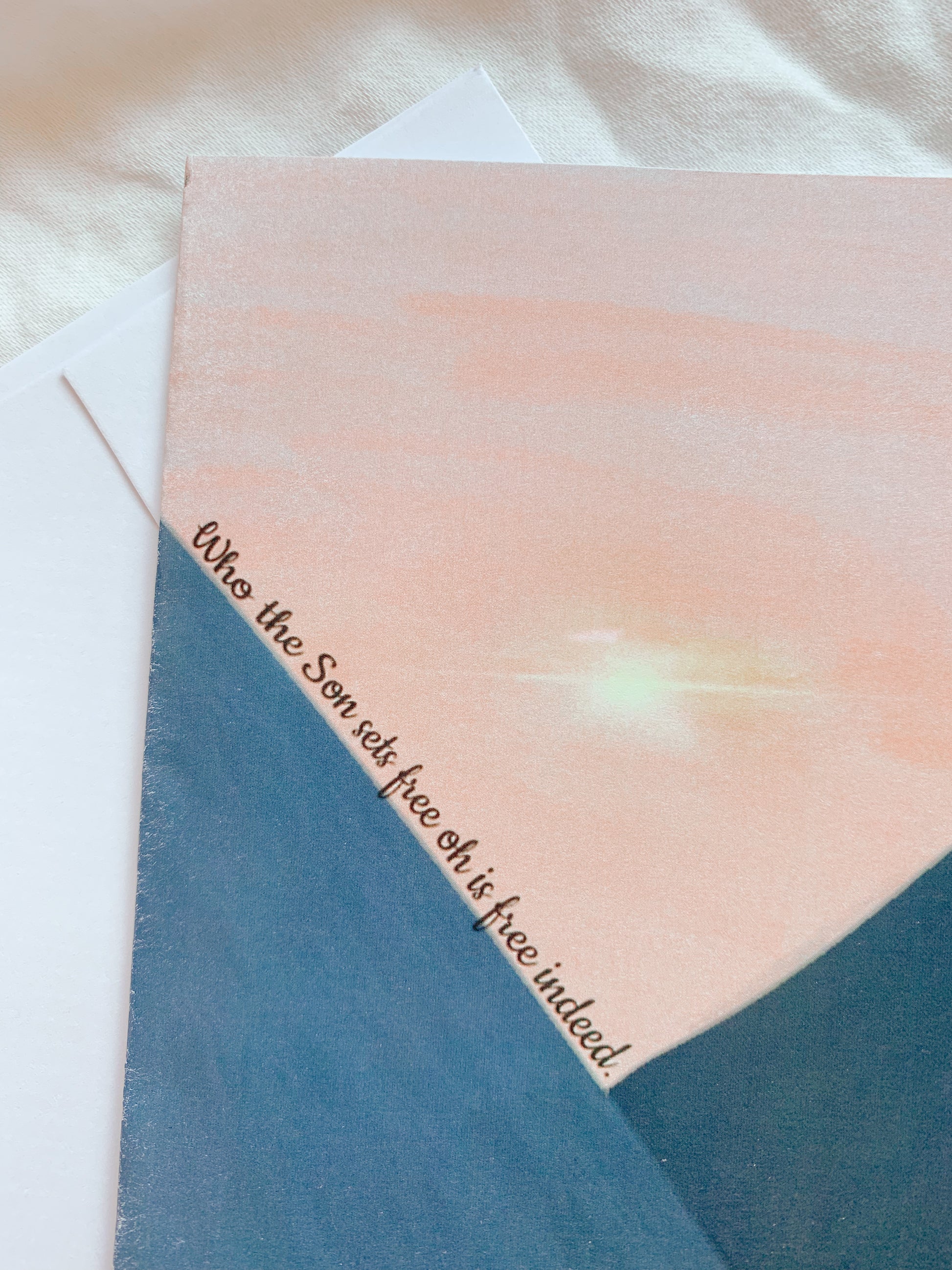 Who the Son sets free Greeting Card - Abby’s Threads