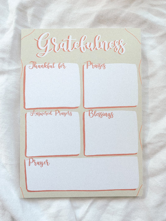 Limited Edition Gratefulness Notepad - RBL Ministries