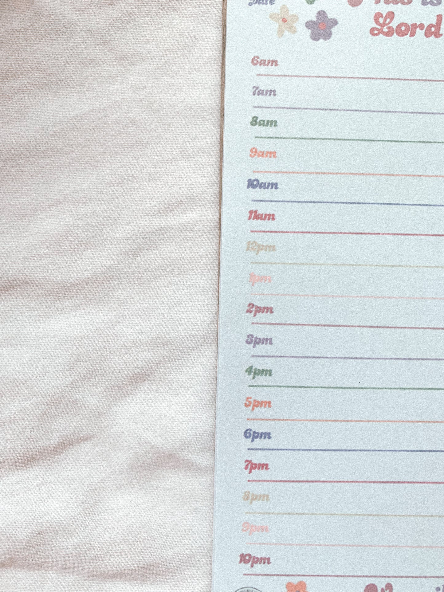 Hourly Planner Pad - RBL Ministries