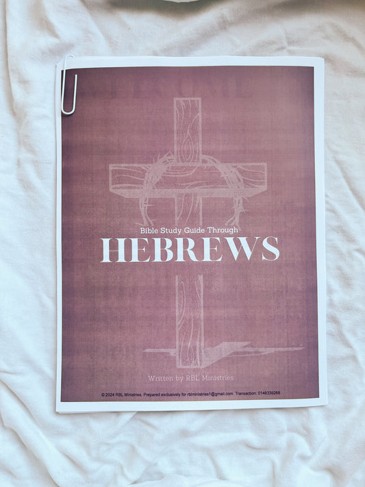 Hebrews Bible Study Guide DIGITAL