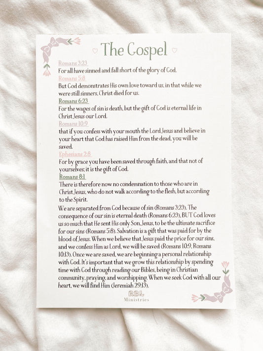 Gospel Track Notepad