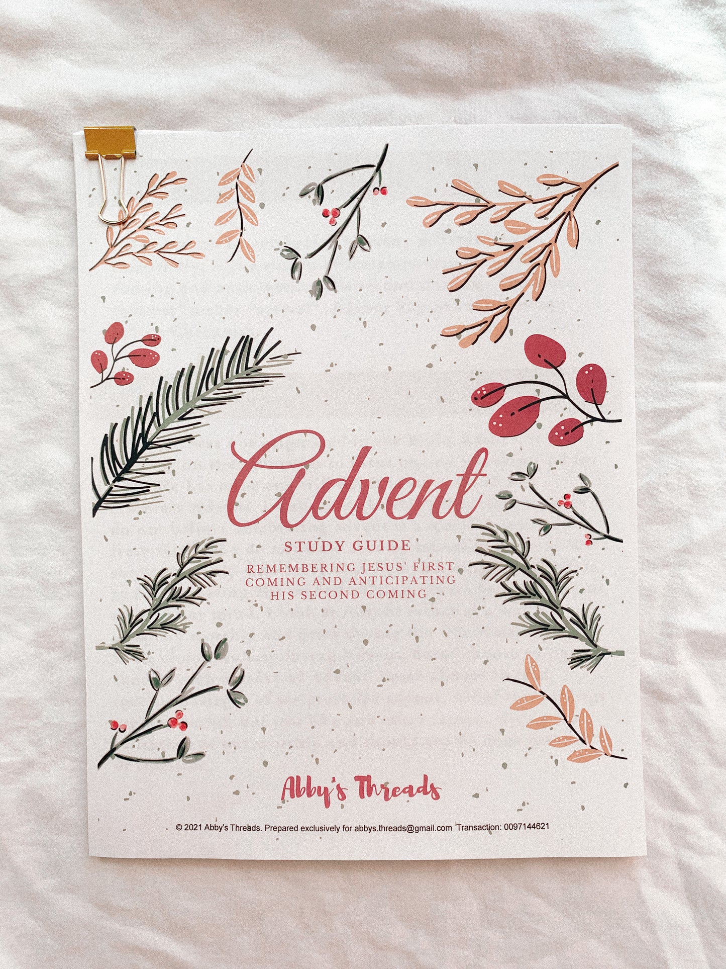 Digital Advent Study Guide - Abby’s Threads