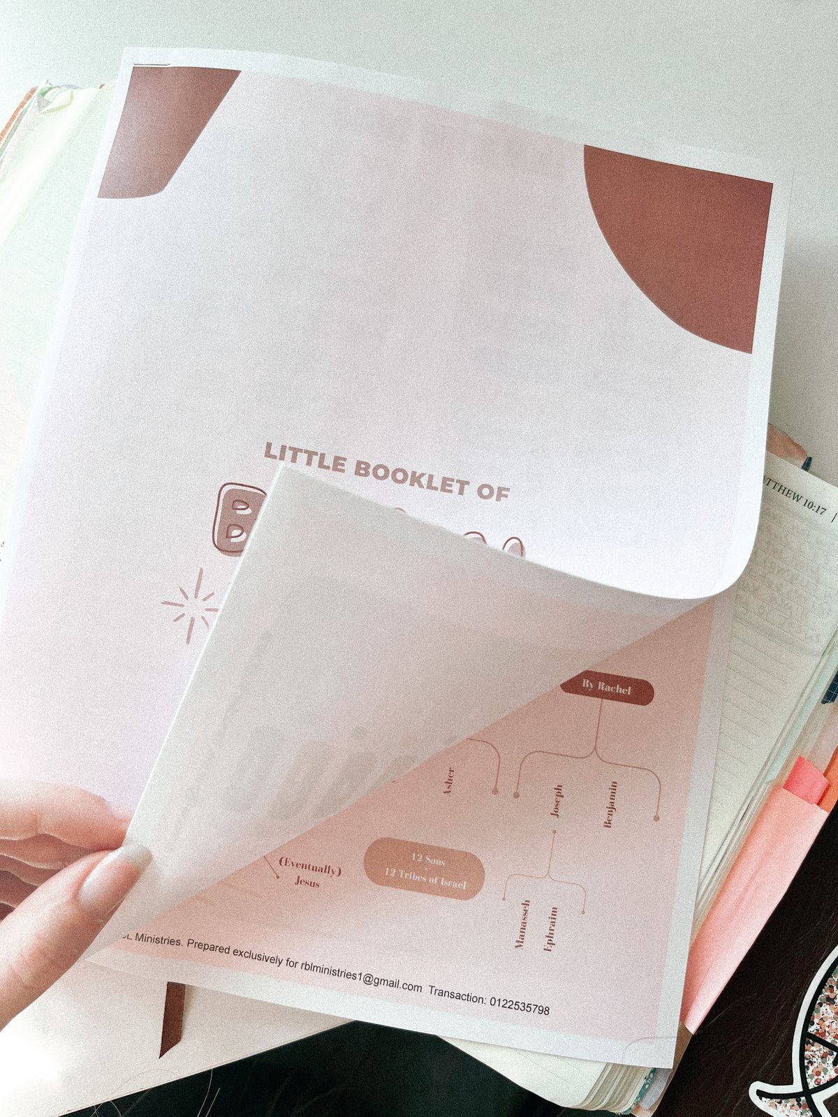 Bible Booklet Example Little Booklet of Biblical Info (Digital Download) – RBL Ministries